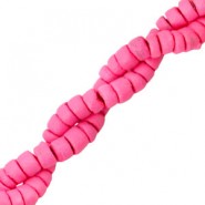 Coconut beads disc 6mm Azalea pink